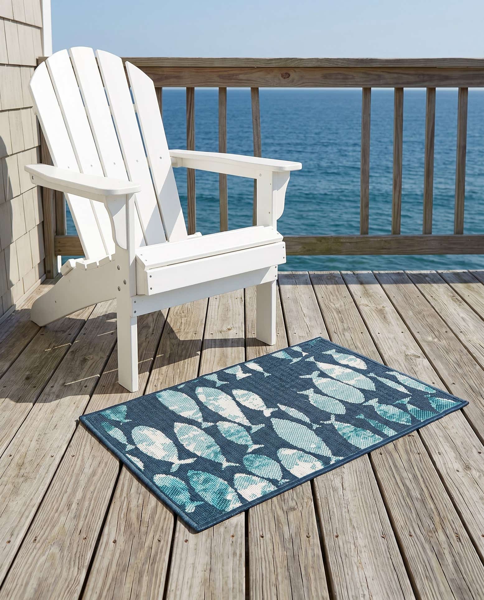 2' x 3' Easy-Clean Coastal Indoor / Outdoor Rug