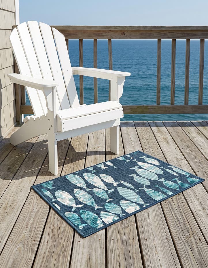 2' x 3' Easy-Clean Coastal Indoor / Outdoo...