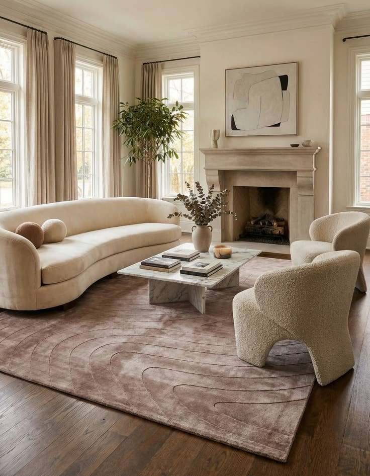 Detail image of 9' 10 x 13' 1  Hand Knotted Darya Wool Rug