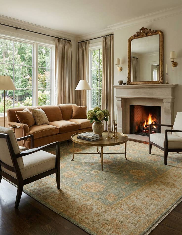 Detail image of 8' 2 x 10' 6 Kaizar Wool Rug