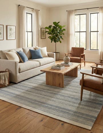 Gray Hand Woven Lariat Rug
