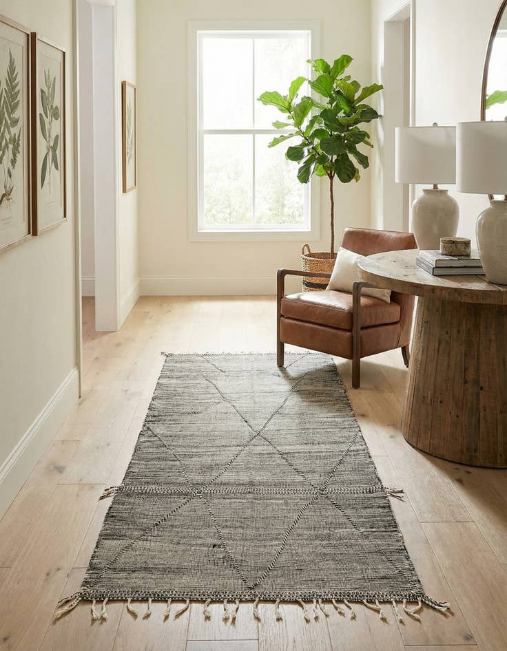 Detail image of 7' 1 x 12' 7  Hand Knotted Moroccan Wool Rug