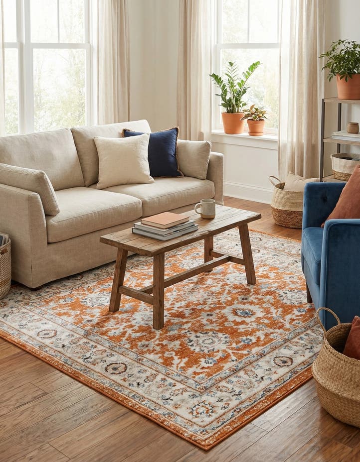 5' 3 x 5' 3 Charlotte Square Rug