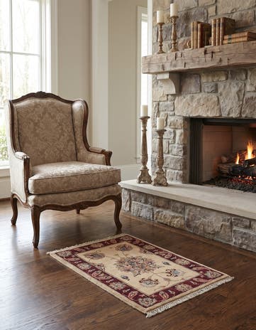2' x 3' Hand Knotted Ziegler Rug