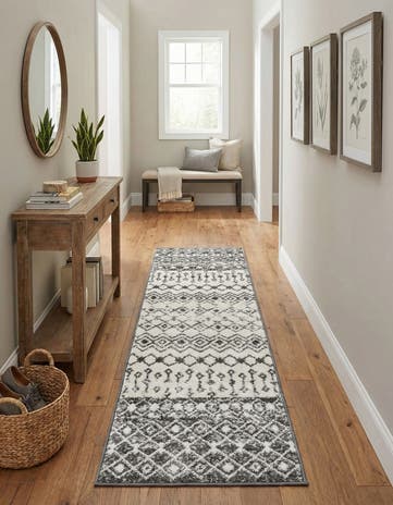 2' x 7' Moroccan Trellis Runner Rug