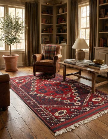 3' 6 x 5' 7 Hand Knotted Anatolian Wool Rug