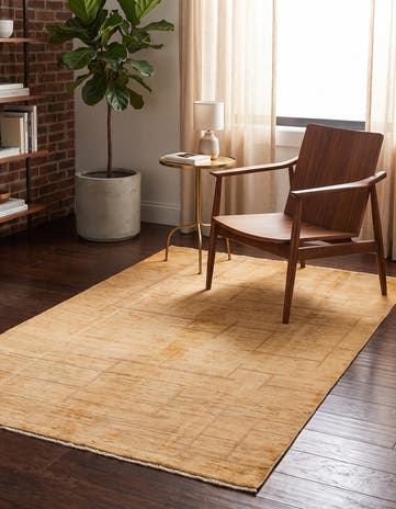 4' x 5' 9 Hand Knotted Modern Ziegler Rug