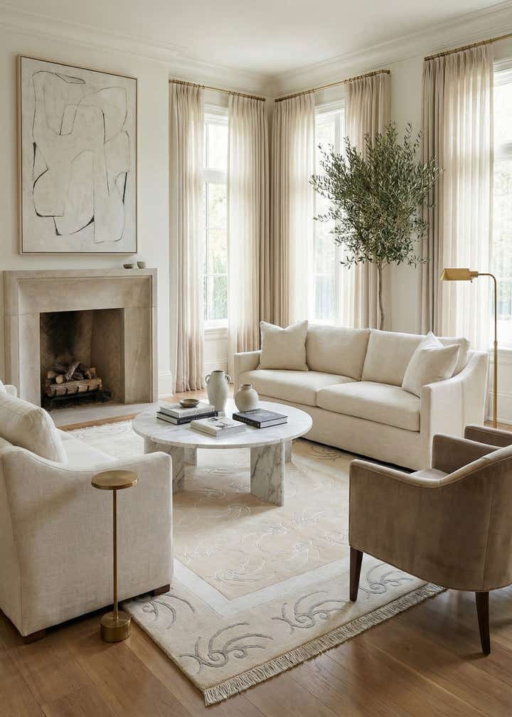5' 5 x 8' Hand Knotted Darya Rug