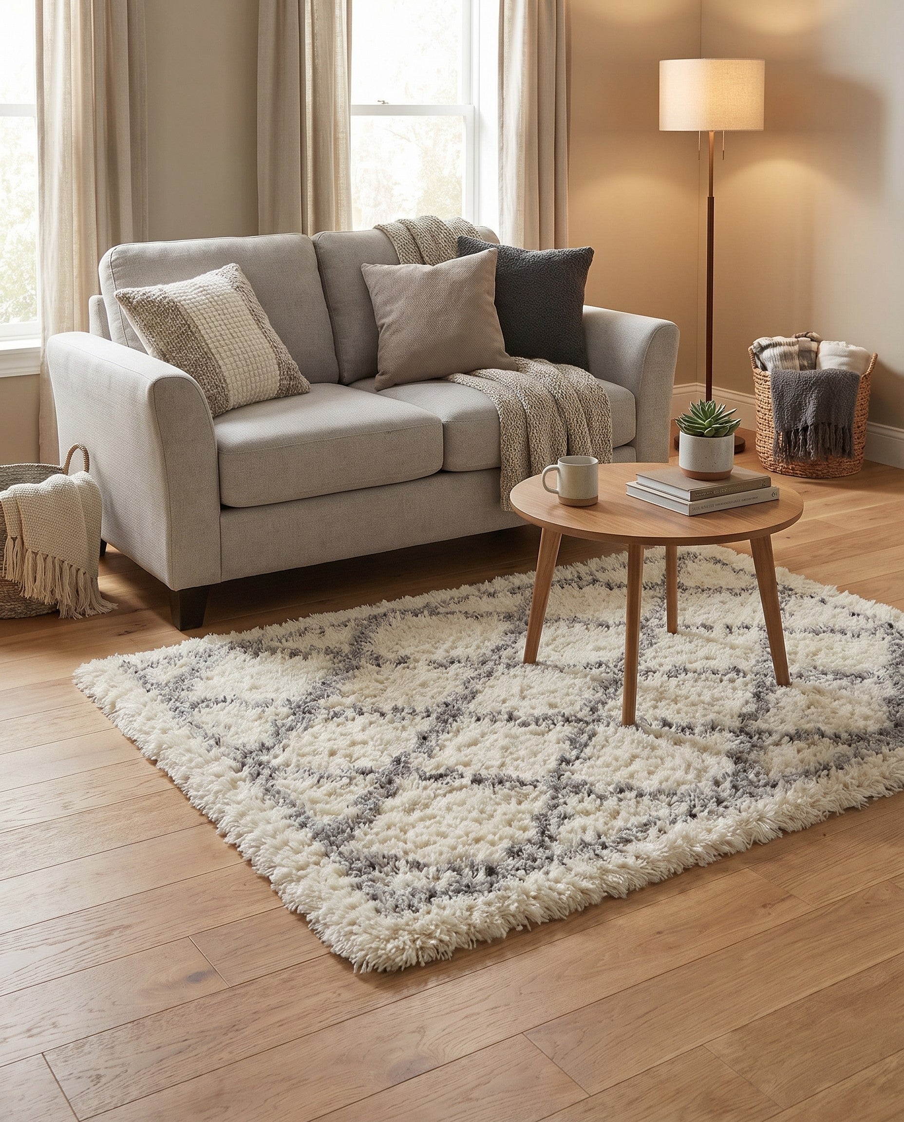 Pearl Infinity Shag Rug