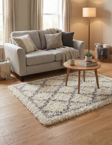 Pearl Infinity Shag Rug