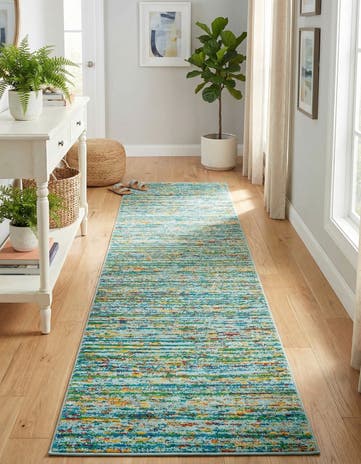 Aqua Calypso Runner Rug