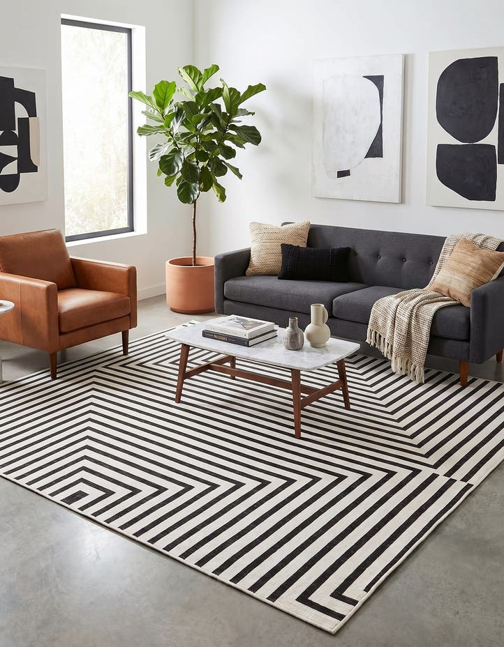 10' x 10' Easy-Clean Modern Indoor / Outdoor...