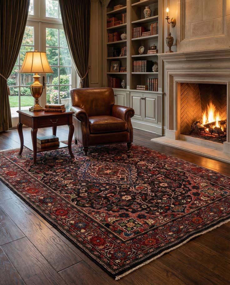 Detail image of 4' 4 x 6' 11 Sarouk Rug