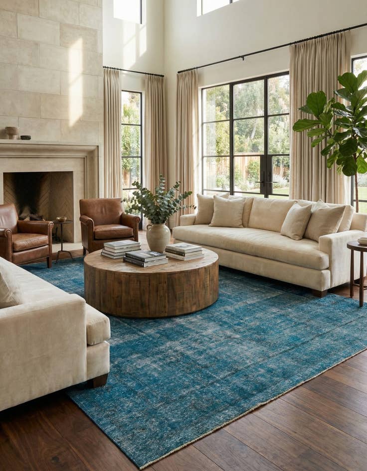 Detail image of 9' 6 x 12' 1  Hand Knotted Ultra Vintage Persian Wool Rug