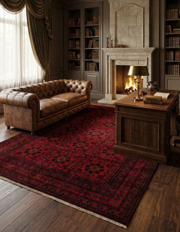 6' 6 x 9' 8 Hand Knotted Khal Mohammadi Wool Rug