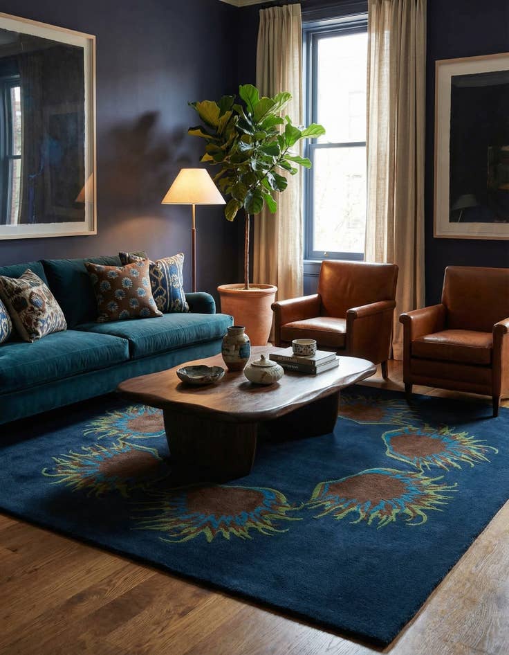 Detail image of 7' 5 x 7' 6 Luna Square Rug