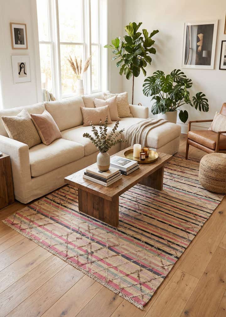 6' 3 x 10' 3 Hand Knotted Darya Wool Rug