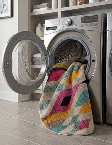 Washable Mesa Round Rug