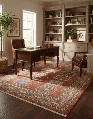 Terracotta Rust Red Grand Tradition Rug