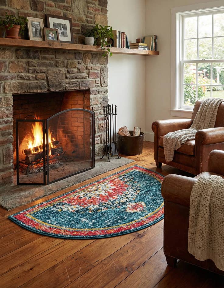 Detail image of 3' x 6' Carrington Hearth Rug