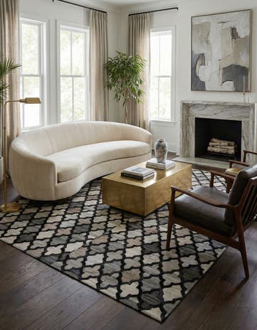 8' x 9' 10 Cowhide - Patchwork Rug