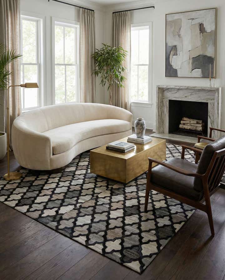 8' x 9' 10 Cowhide - Patchwork Rug