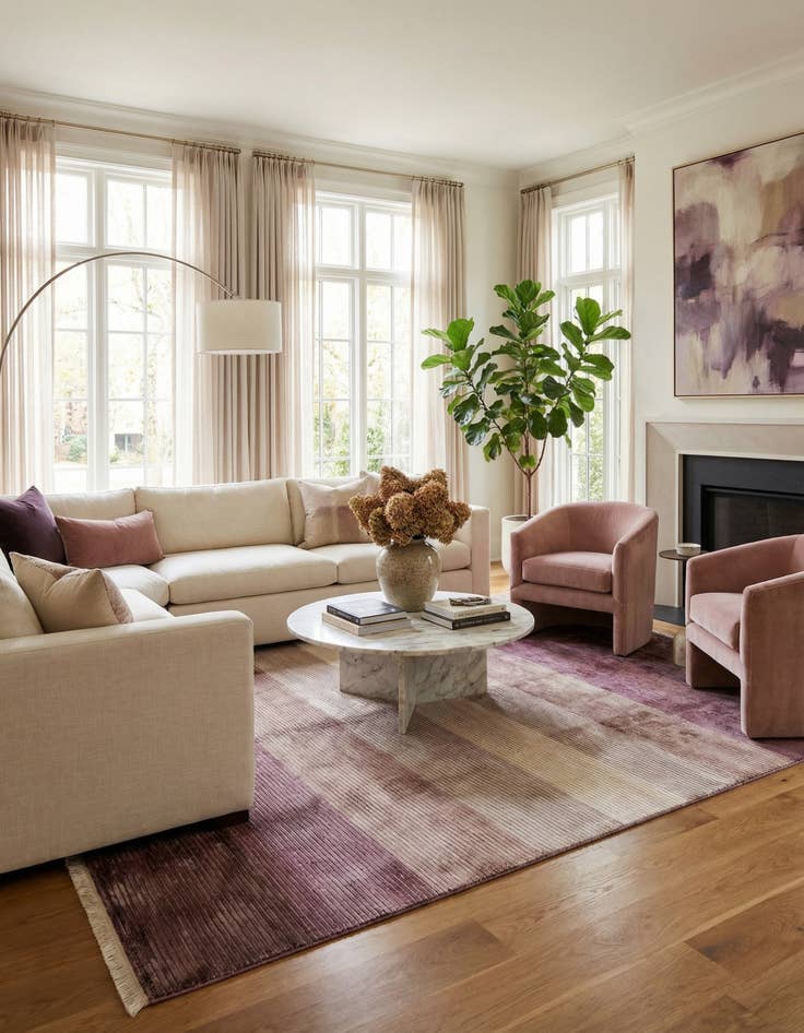 Detail image of  8' 1 x 11' 6  Hand Knotted Darya Wool Rug