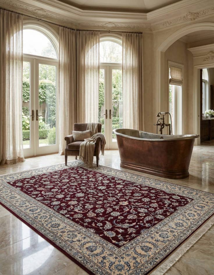 Detail image of 8' 6 x 12' Nain Rug