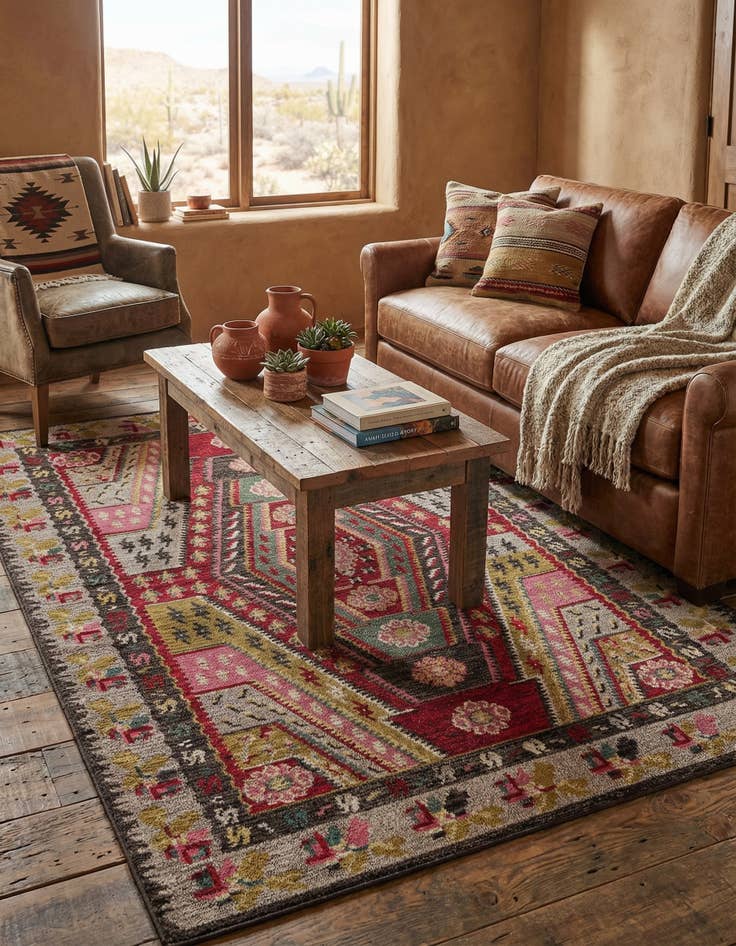 Detail image of  8' x 11'  Washable Mesa Rug