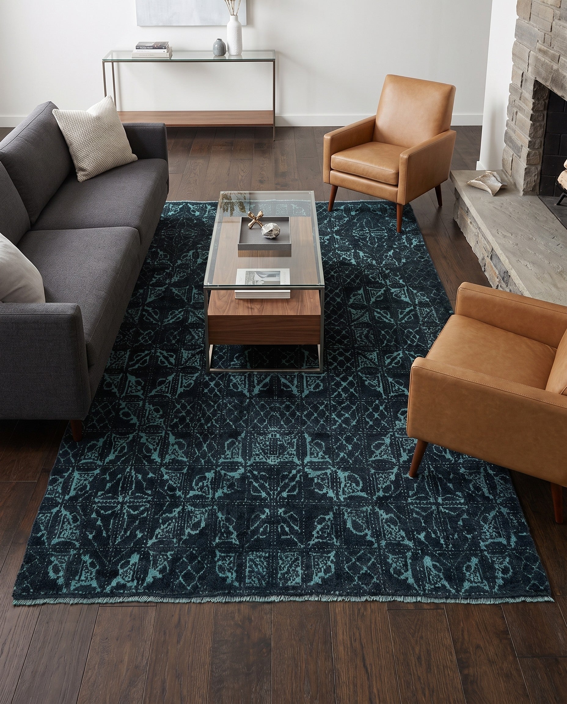 4' 9 x 7' 9 Hand Knotted Darya Rug