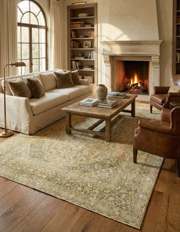 9' 8 x 12' 1 Hand Knotted Ultra Vintage Persian Wool Rug