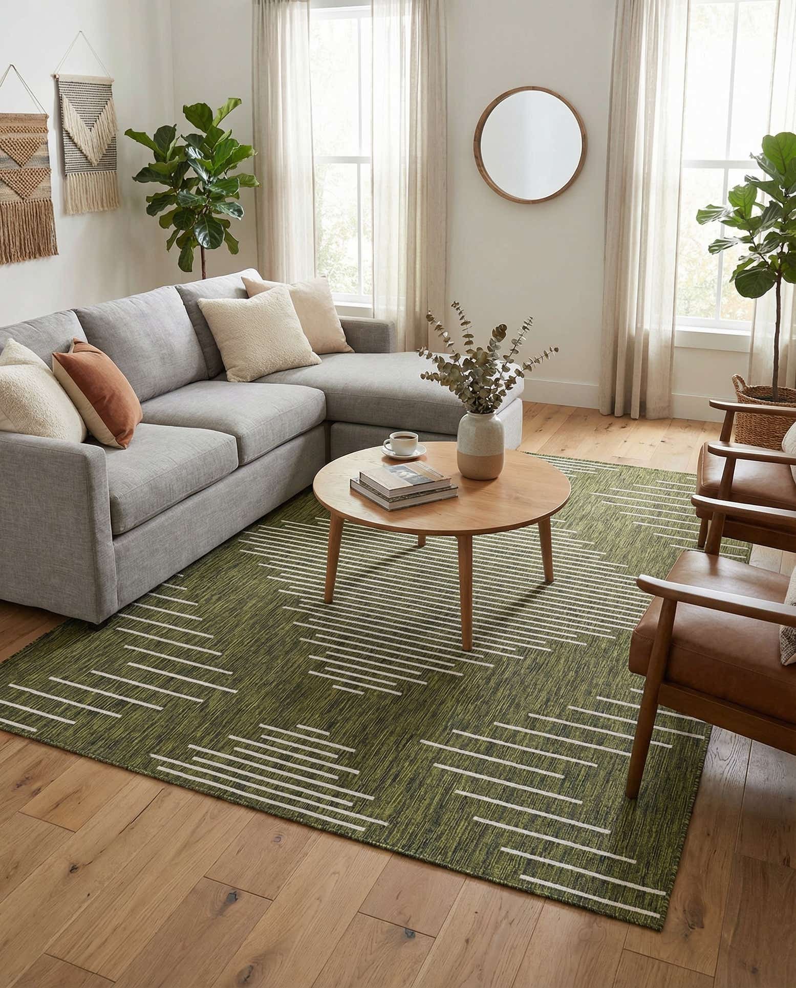 7' 10 x 10' Easy-Clean Modern Indoor / Outdoor Rug