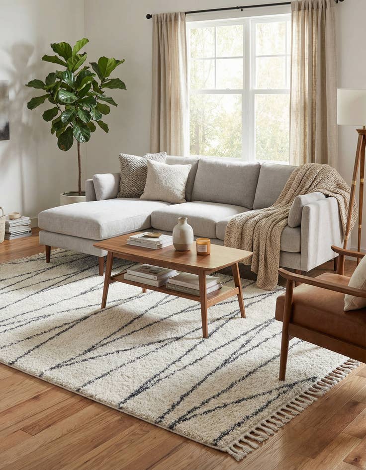 Detail image of 9' x 12' Serenity Shag Rug