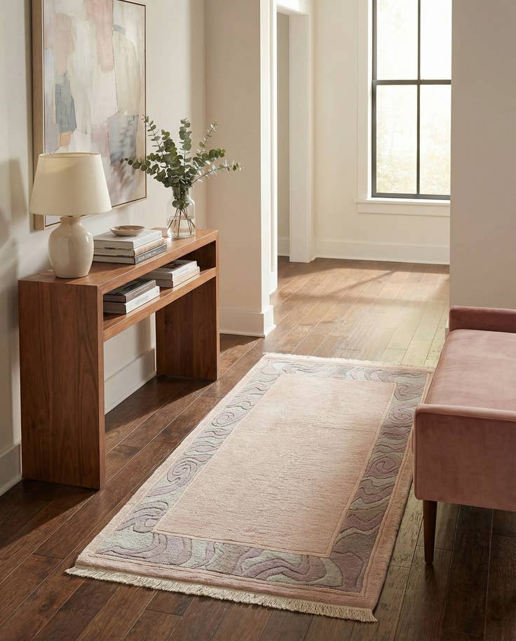 Detail image of 3' 1 x 6' Hand Knotted Tibet Wool Runner Rug