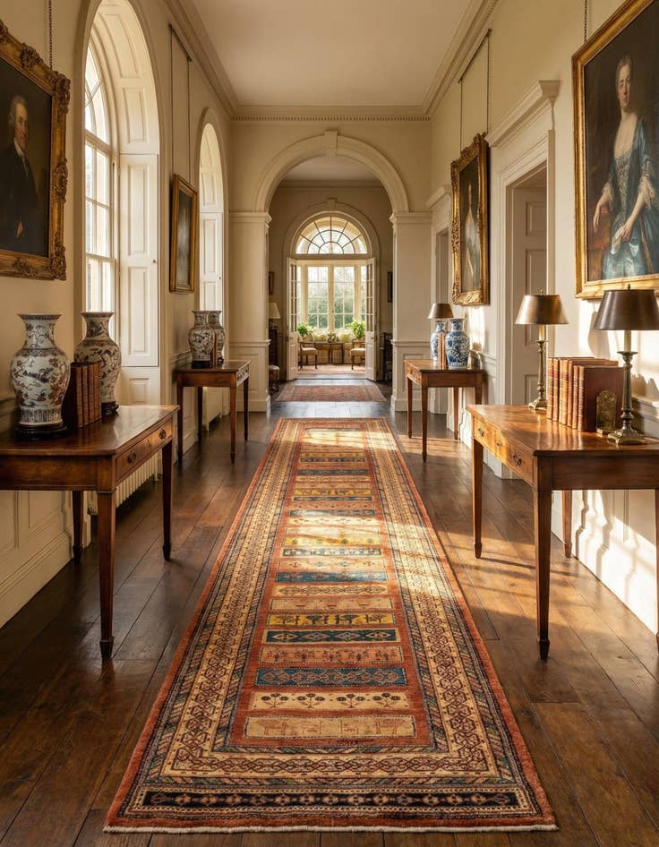 Detail image of 3' 1 x 13' 7 Luribaft Wool Runner Rug