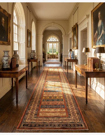 3' 1 x 13' 7 Luribaft Wool Runner Rug
