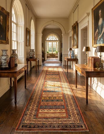 3' 1 x 13' 7 Luribaft Wool Runner Rug
