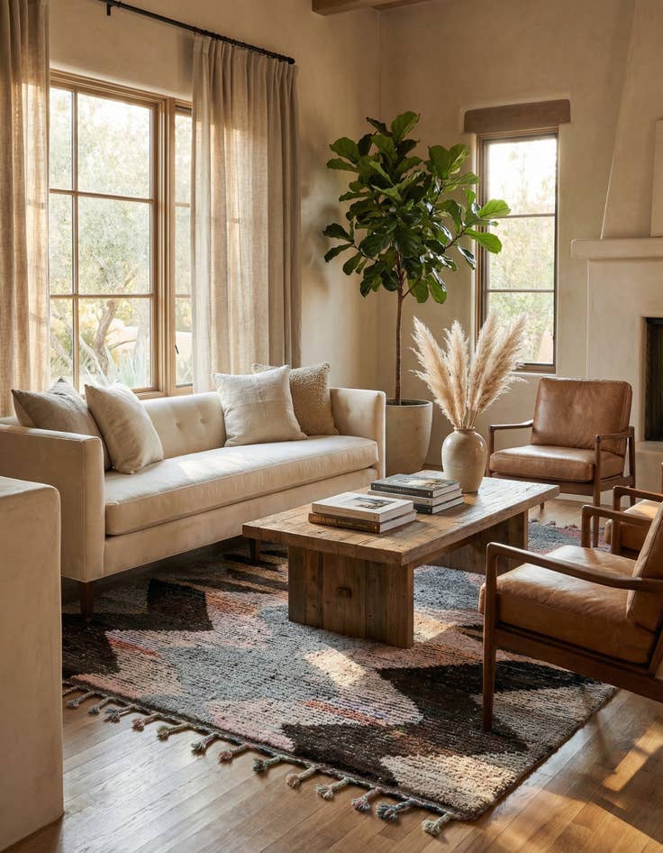 Detail image of 8' 5 x 10' 3  Hand Knotted Moroccan Wool Rug