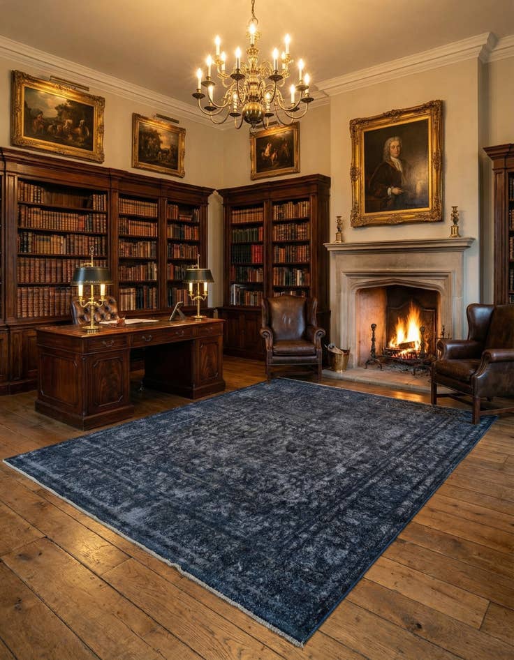 Detail image of 9' 8 x 13' 5 Vintage Royal Wool Rug