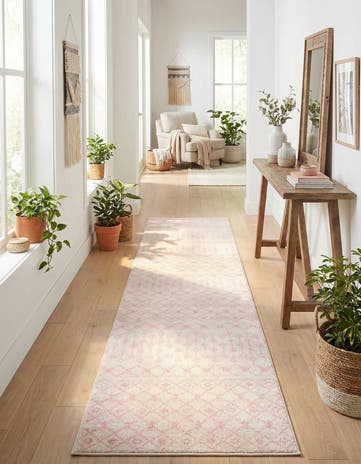 3' 3 x 16' 5 Moroccan Trellis Runner Rug