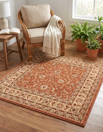4' x 4' Classic Agra Square Rug