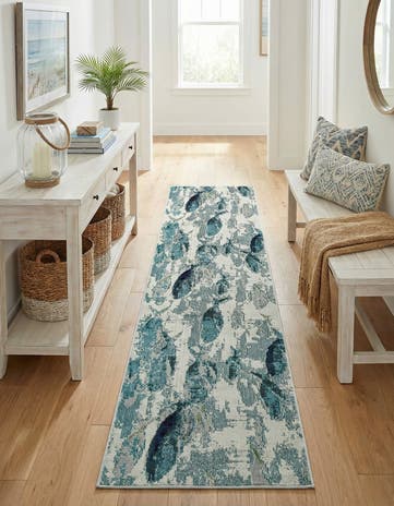 2' 7 x 10' Washable Amalfi Runner Rug