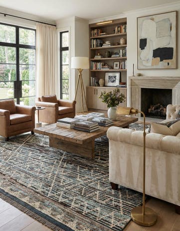 8' 1 x 9' 11 Hand Knotted Moroccan Wool Rug