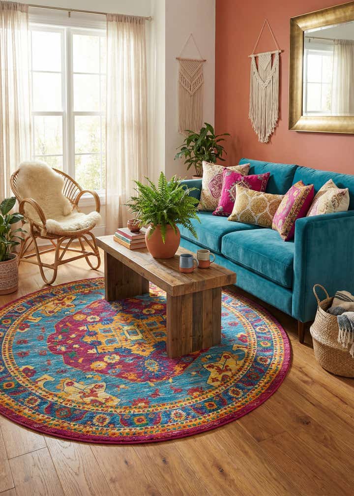 7' 10 x 7' 10 Calypso Round Rug