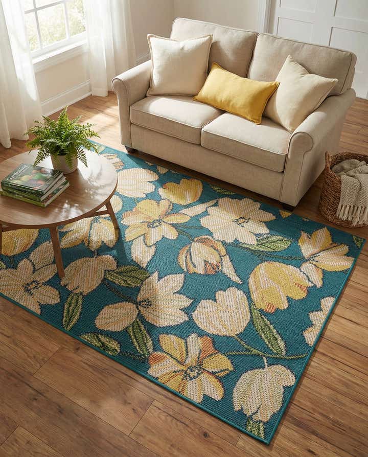 4' x 6' Easy-Clean Baja Indoor / Outdoor Rug
