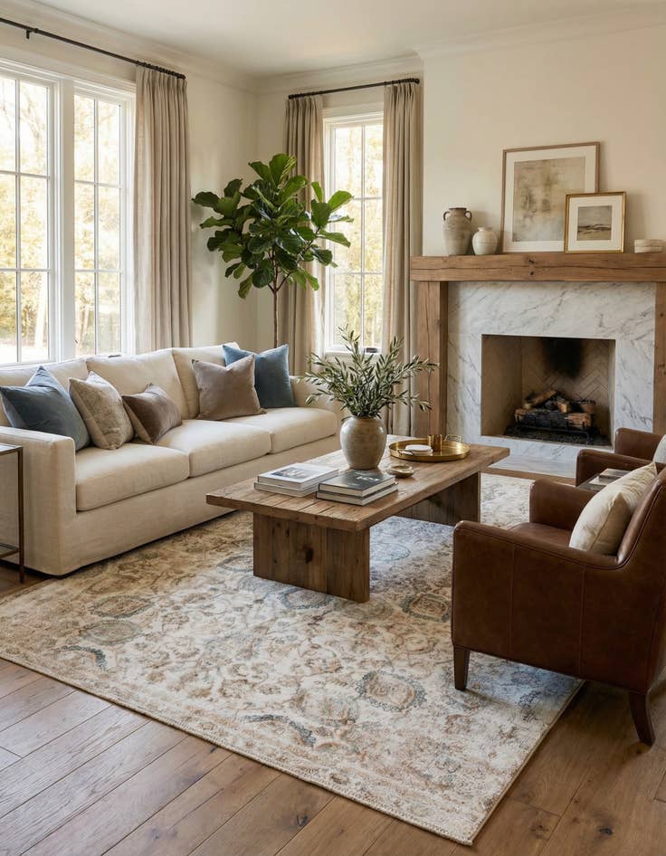 Detail image of 7' 1 x 10' Hand Knotted Ultra Vintage Persian Wool Rug