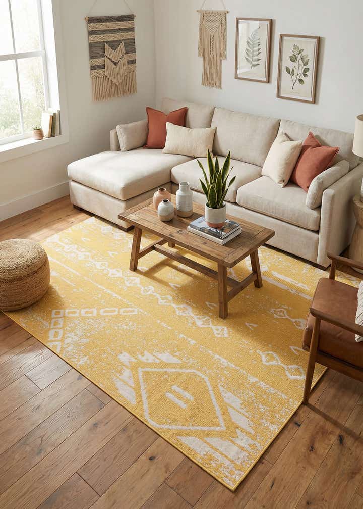 7' x 10' Easy-Clean Bohemian Indoor / Outdoor Rug