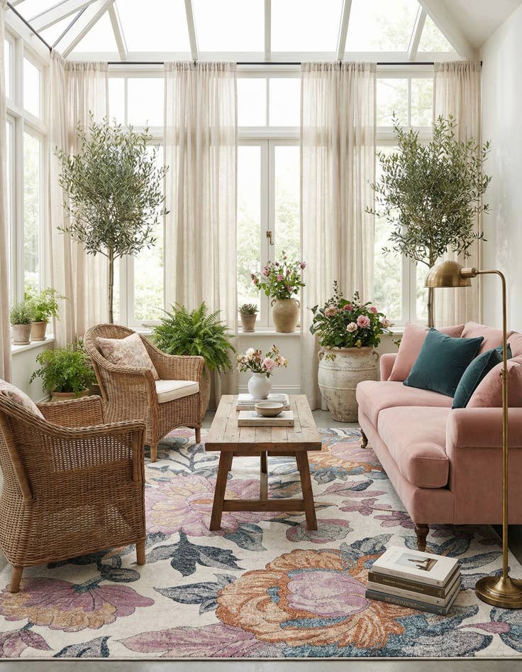 Detail image of  8' x 10' Blossom Rug