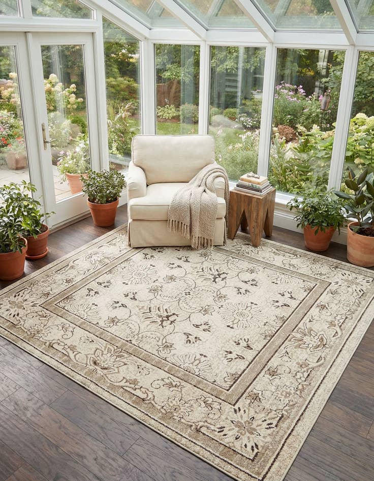 Detail image of 10' x 10' Miranda Square Rug