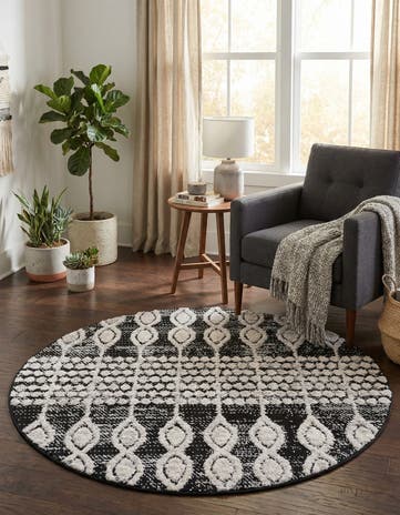 4' x 4' Cherokee Round Rug